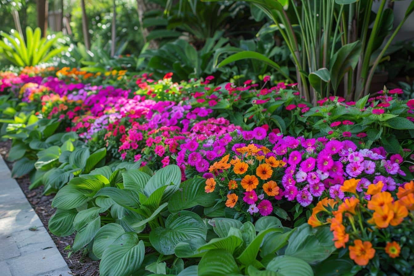 parterre de fleurs sans entretien