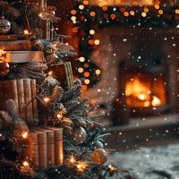 Éclats de vers et poésie sapin de Noël : un mélange féerique.