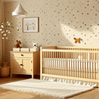 Chambre de bébé beige et marron : les raisons de mon choix déco