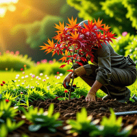 Quand et comment j&rsquo;ai planté un érable du Japon en pleine terre