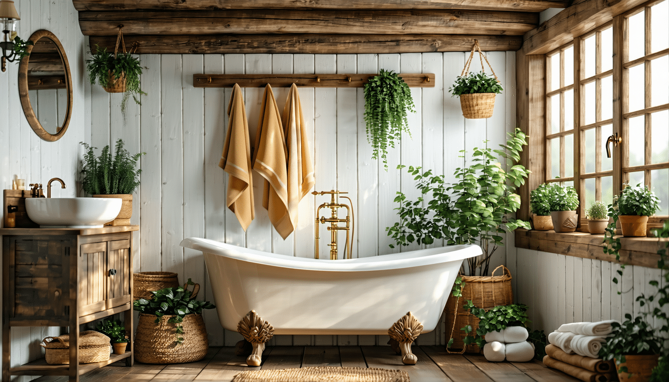 découvrez comment créer une salle de bain rustique et chaleureuse qui transformera votre espace en un havre de paix. conseils de décoration, choix de matériaux et astuces pour une ambiance conviviale et authentique.