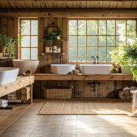 Transformez votre espace: comment créer une salle de bain rustique et chaleureuse ?