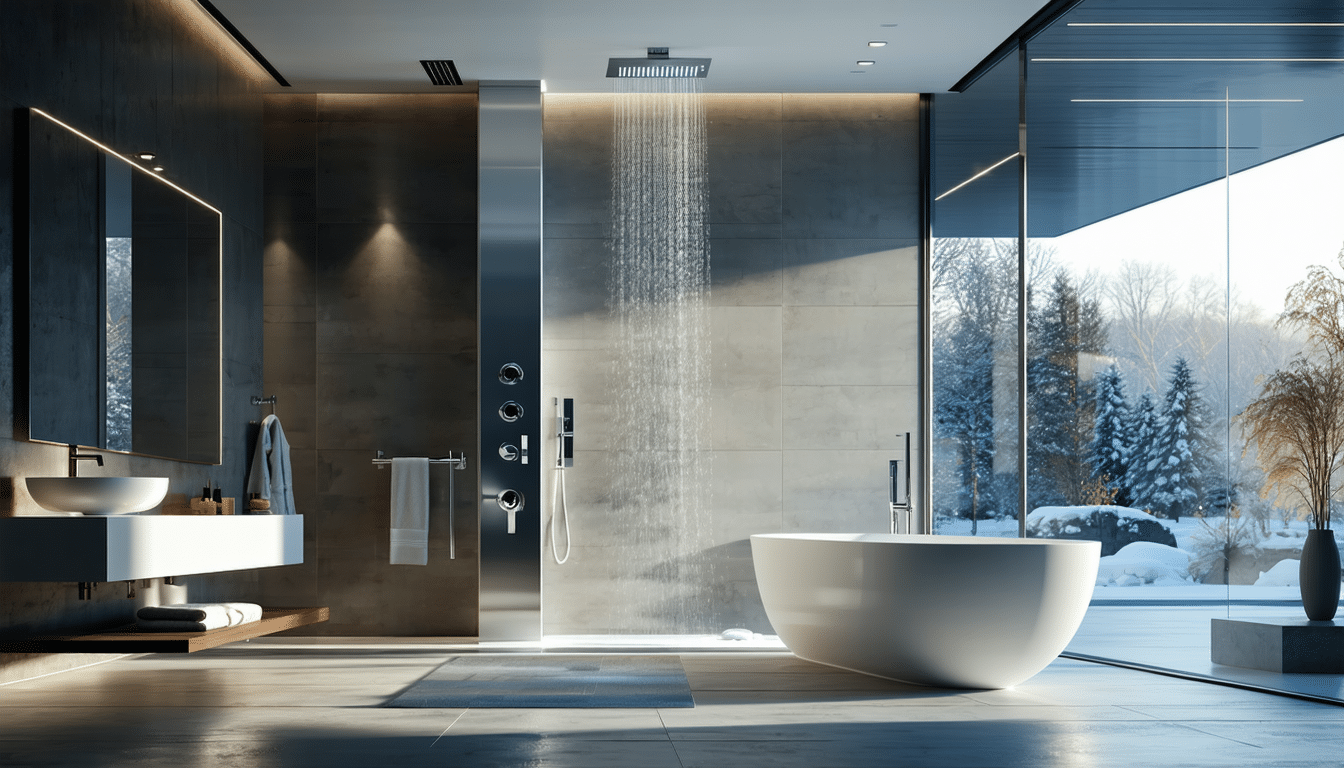 découvrez la colonne de douche hansgrohe, alliant design contemporain et technologie innovante pour transformer votre salle de bain en un espace de bien-être. optez pour l'excellence et profitez d'une expérience de douche inégalée.
