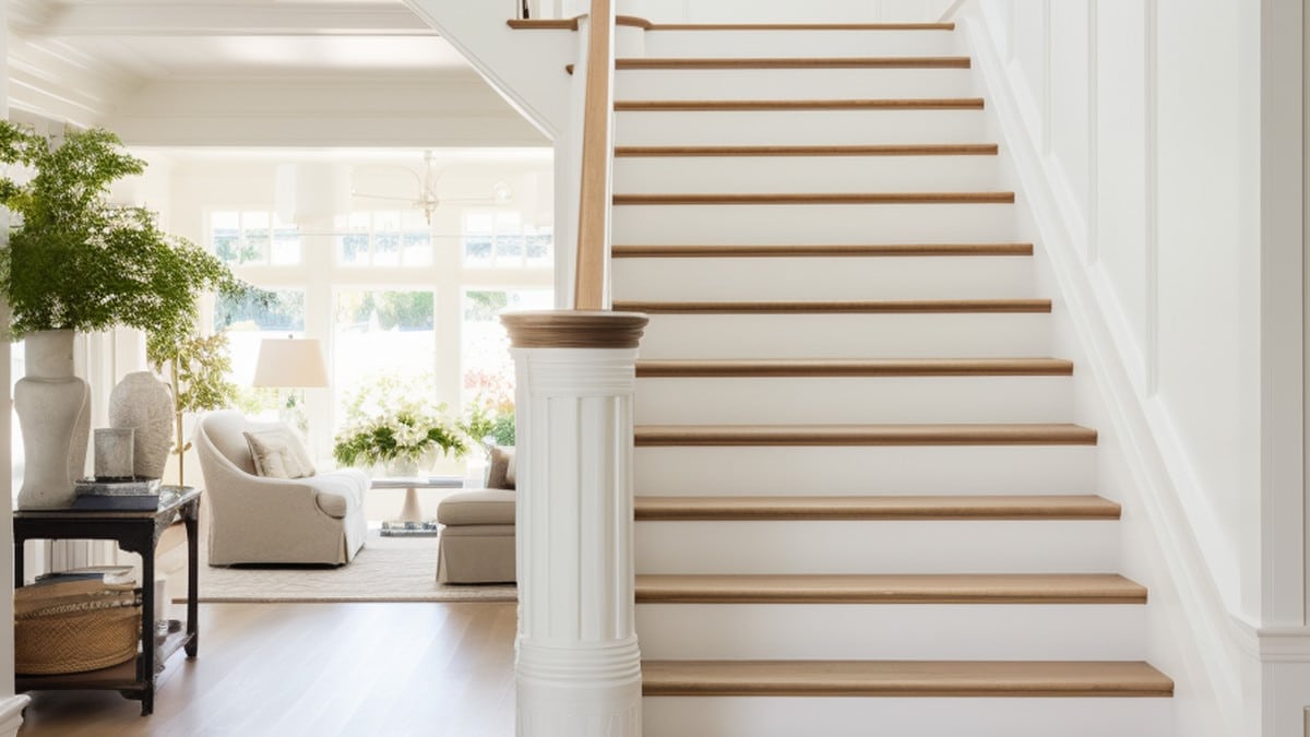 maison avec un escalier