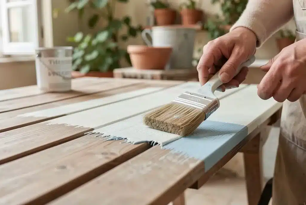 Peindre une terrasse en bois