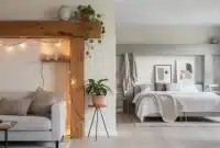 Décorer une poutre en bois ou en béton : idées salon et chambre