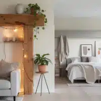 Décorer une poutre en bois ou en béton : idées salon et chambre
