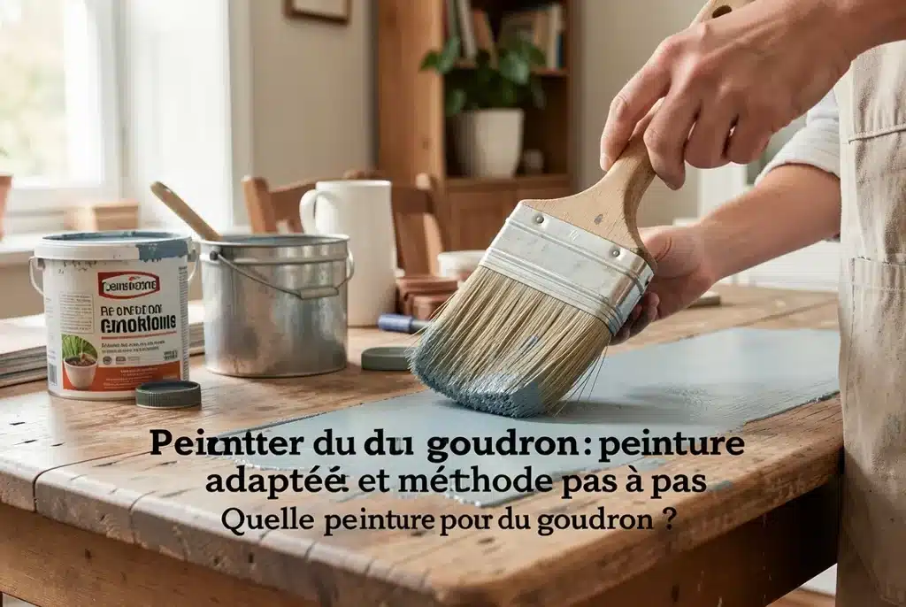 Quelle peinture pour peindre du goudron ?