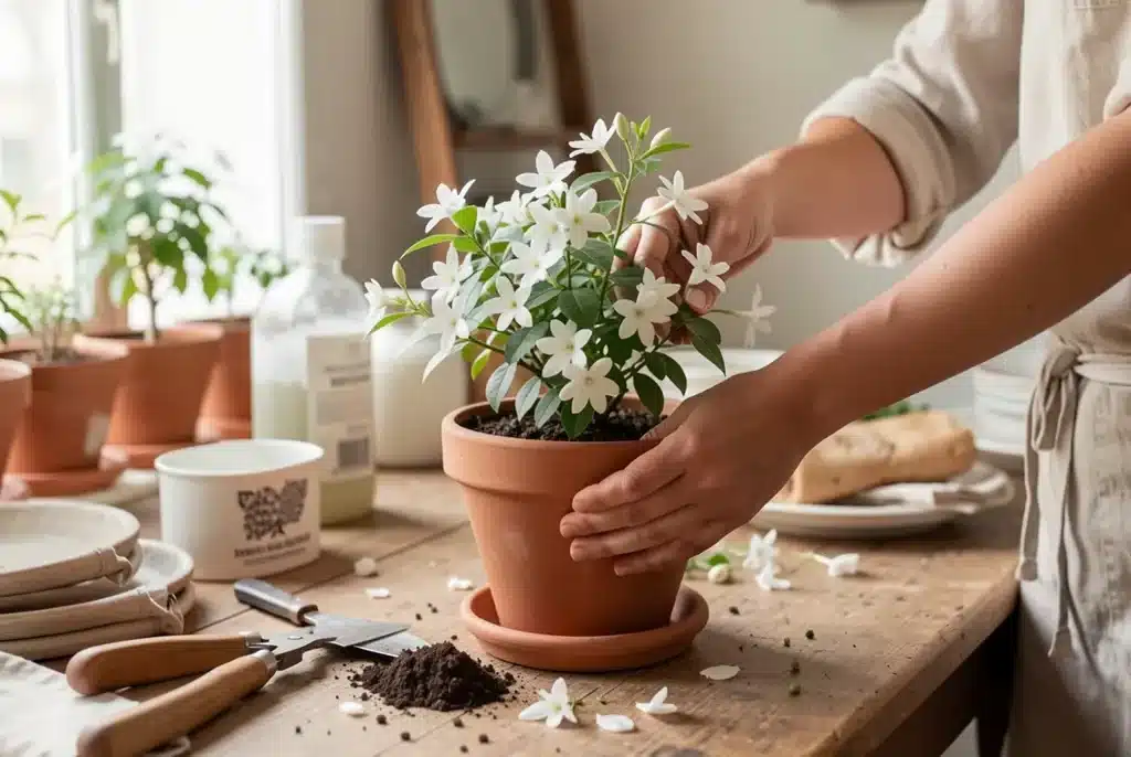 Entretien du jasmin en pot : les bases