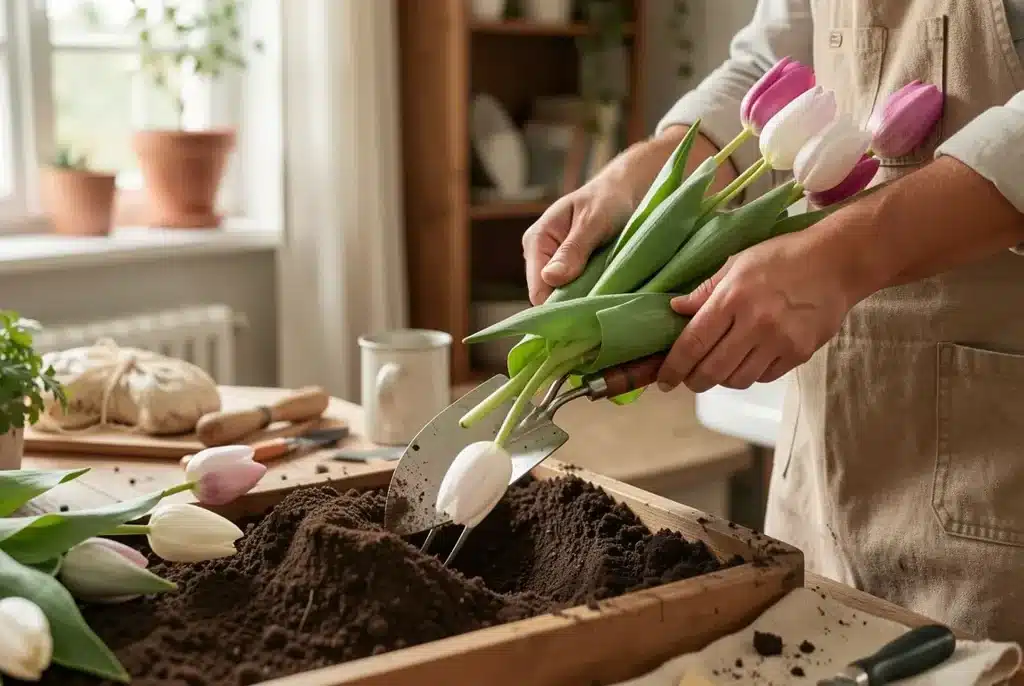 Entretien des tulipes en pleine terre