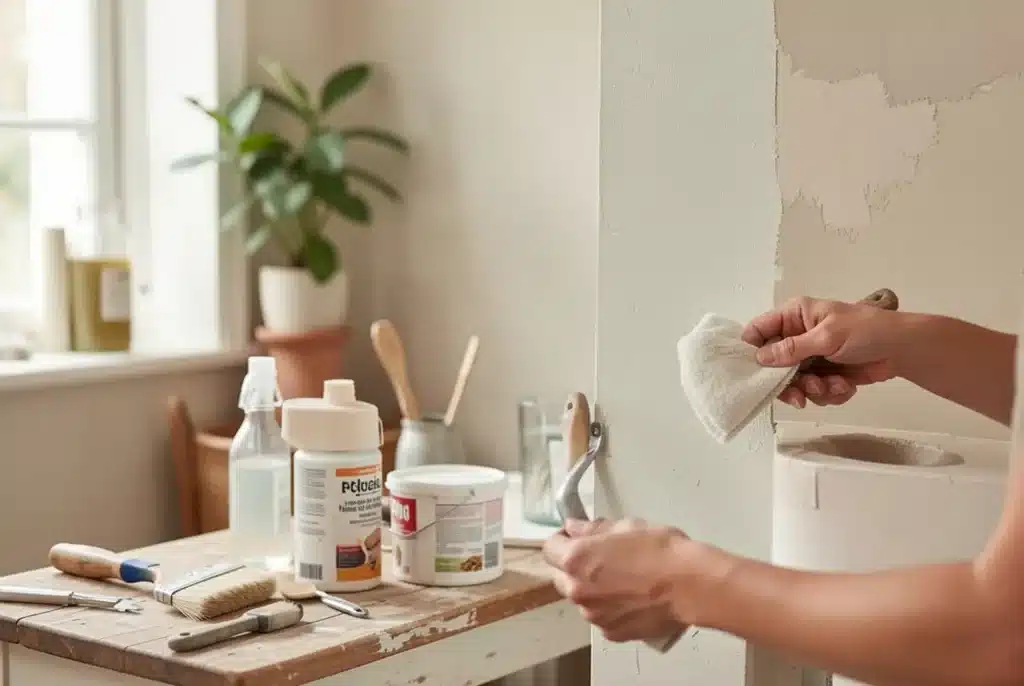 Avec quoi nettoyer un mur avant peinture ?