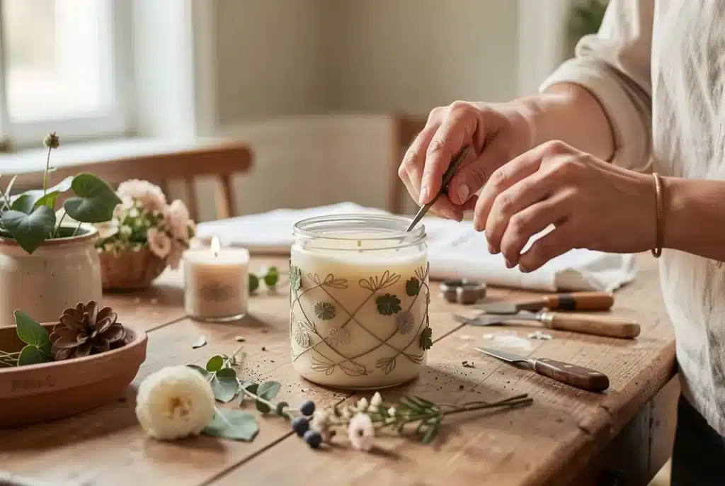 Comment décorer une bougie soi-même : 5 techniques